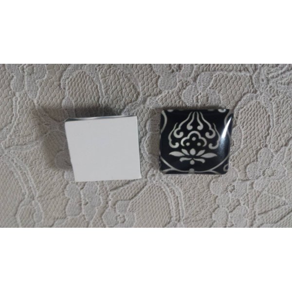 caboch&atilde;o quadrado de vidro 25mm 043 