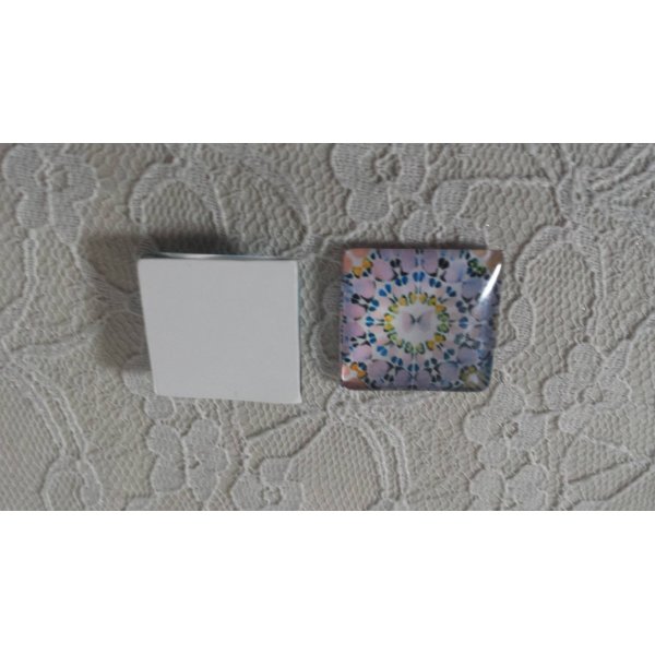 caboch&atilde;o de vidro quadrado 25mm 042 