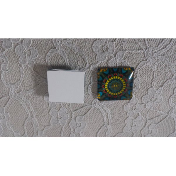 caboch&atilde;o de vidro quadrado 25mm 041 