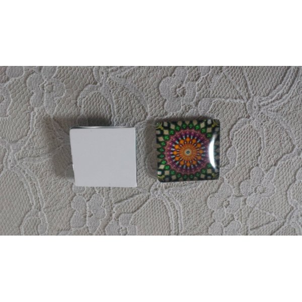 caboch&atilde;o de vidro quadrado 25mm 039 