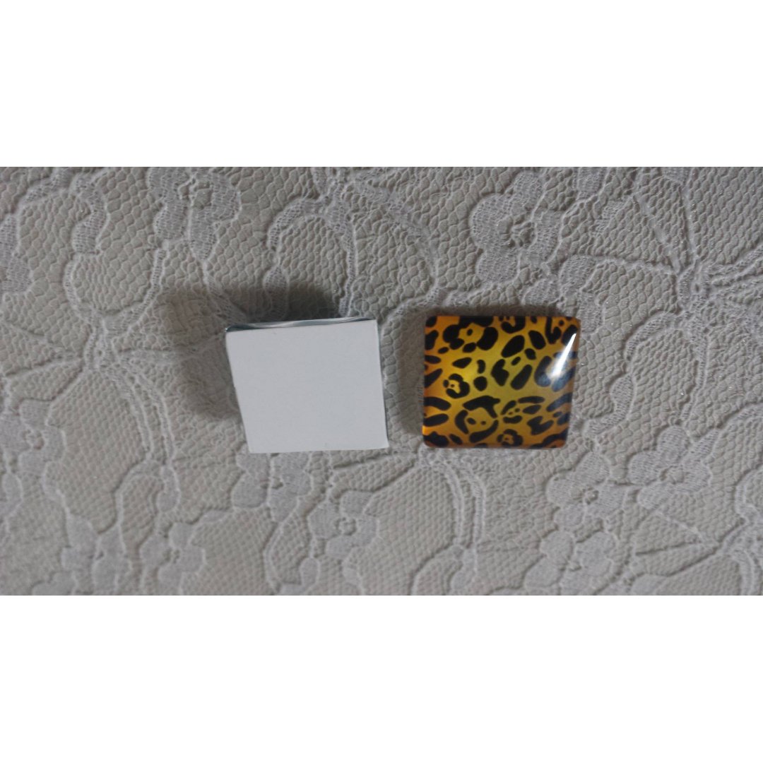 cabochão de vidro quadrado 25mm 038 