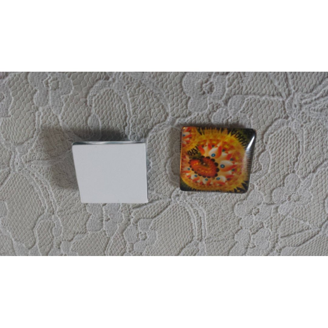 cabochão de vidro quadrado 25mm 036 