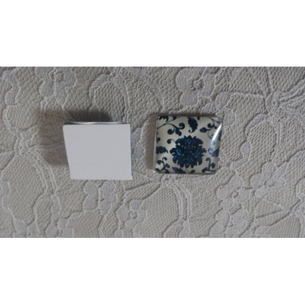 caboch&atilde;o de vidro quadrado 25mm 033 