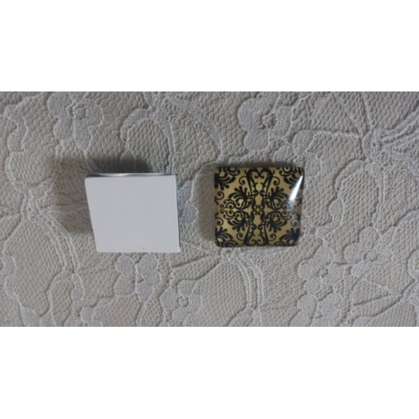 caboch&atilde;o de vidro quadrado 25mm 031 