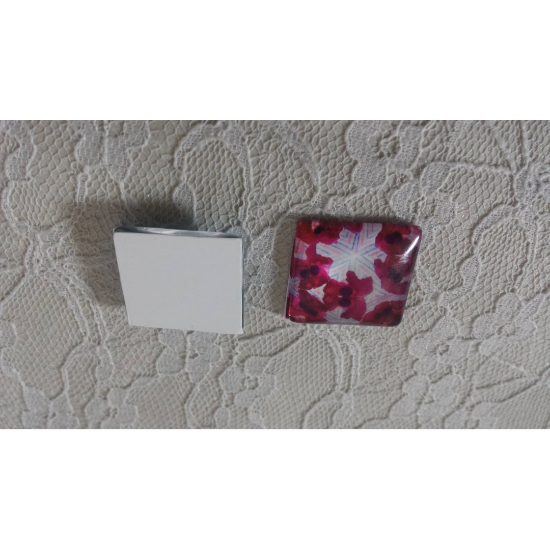 cabochão de vidro quadrado 25mm 029 