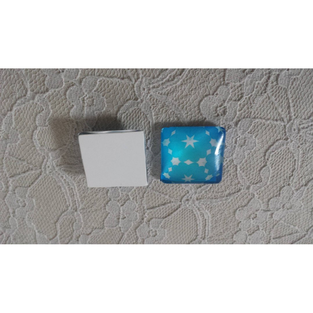 cabochão de vidro quadrado 25mm 024 
