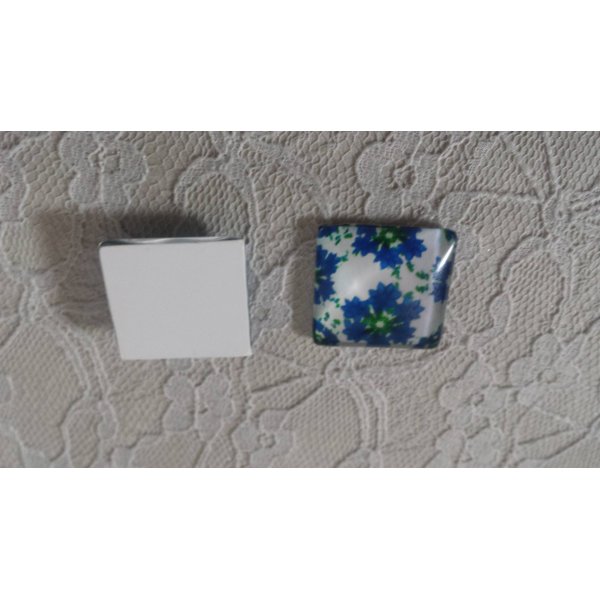 caboch&atilde;o de vidro quadrado 25mm 021 