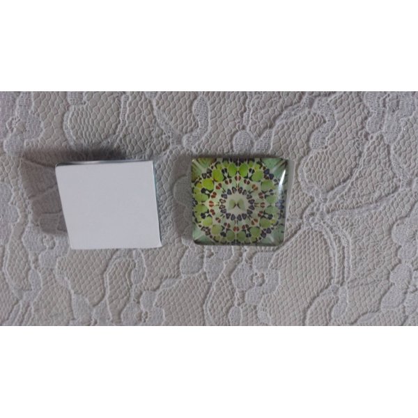 caboch&atilde;o de vidro quadrado 25mm 004 