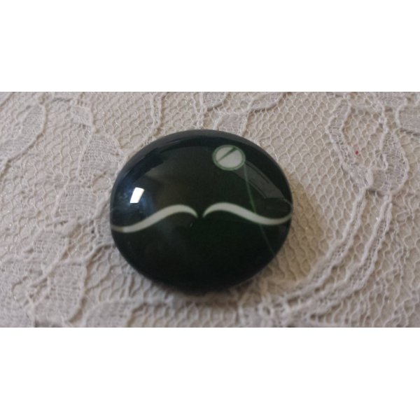 caboch&atilde;o de vidro redondo 25mm bigode 039 