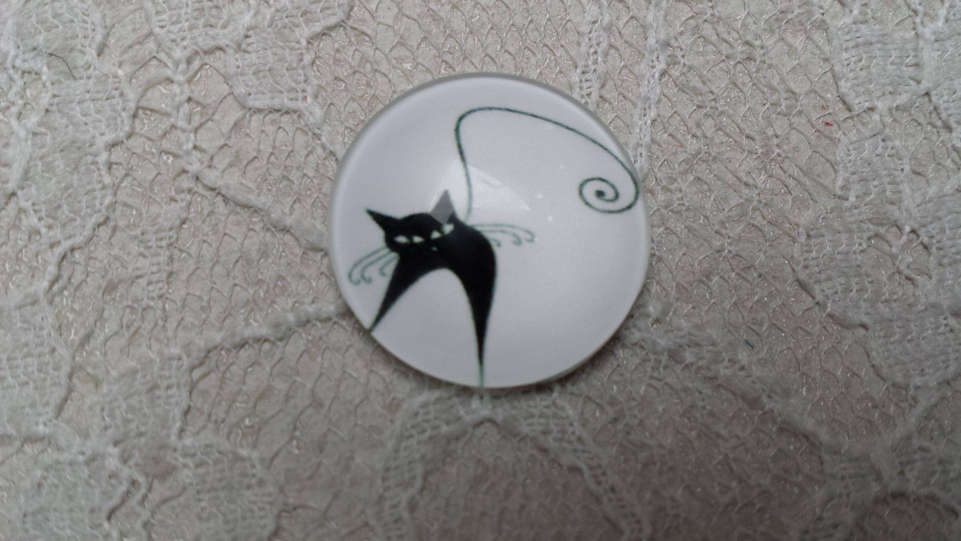 cabochão de vidro redondo 25mm cat 019 