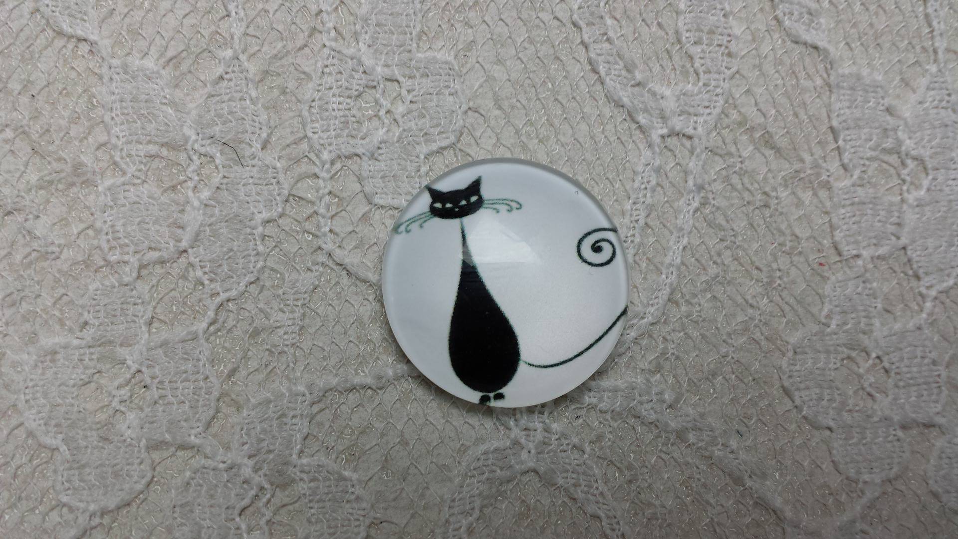 cabochão de vidro redondo 25mm cat 013 