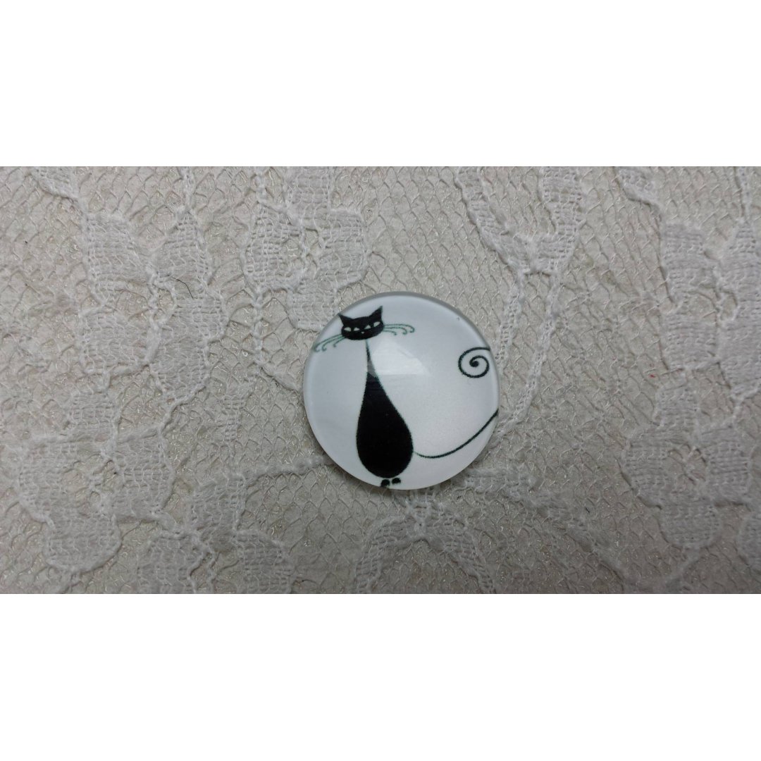 cabochão de vidro redondo 25mm cat 013 