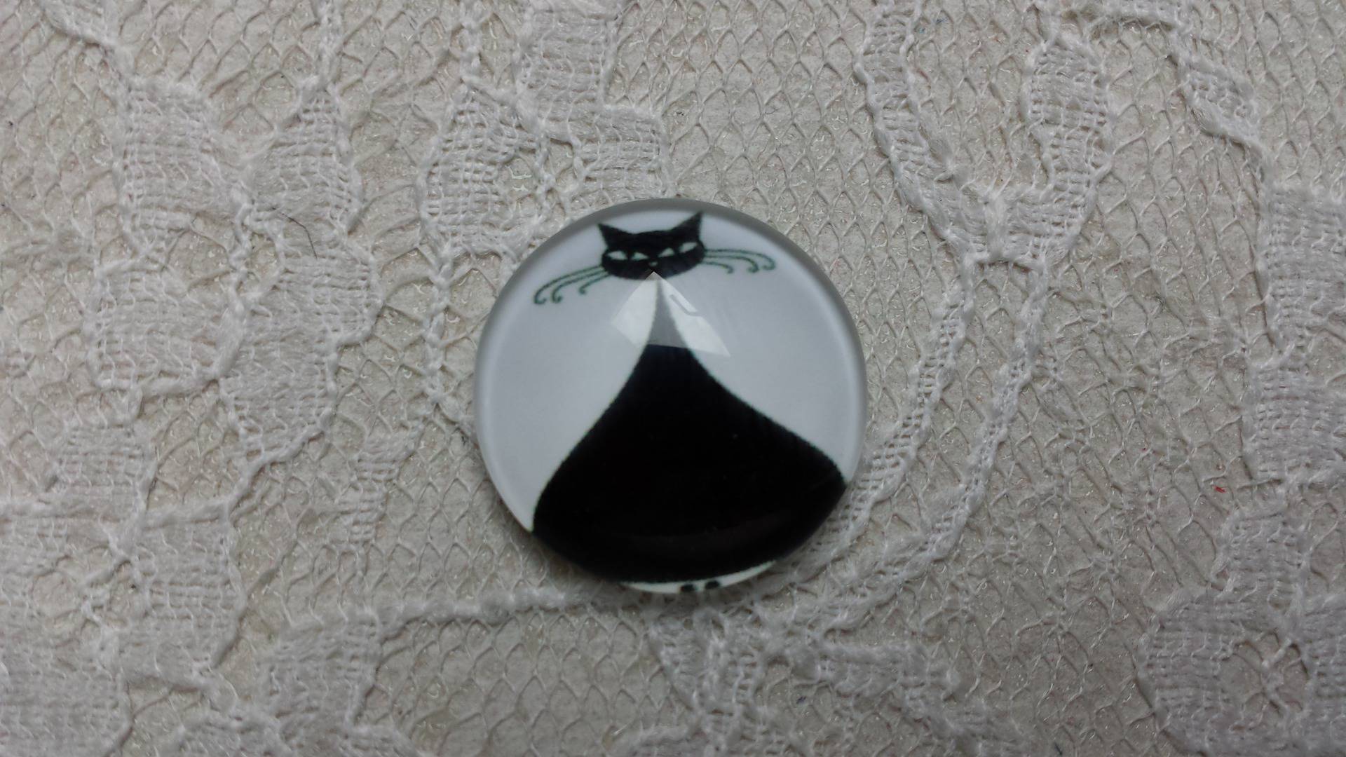 cabochão de vidro redondo 25mm cat 010 