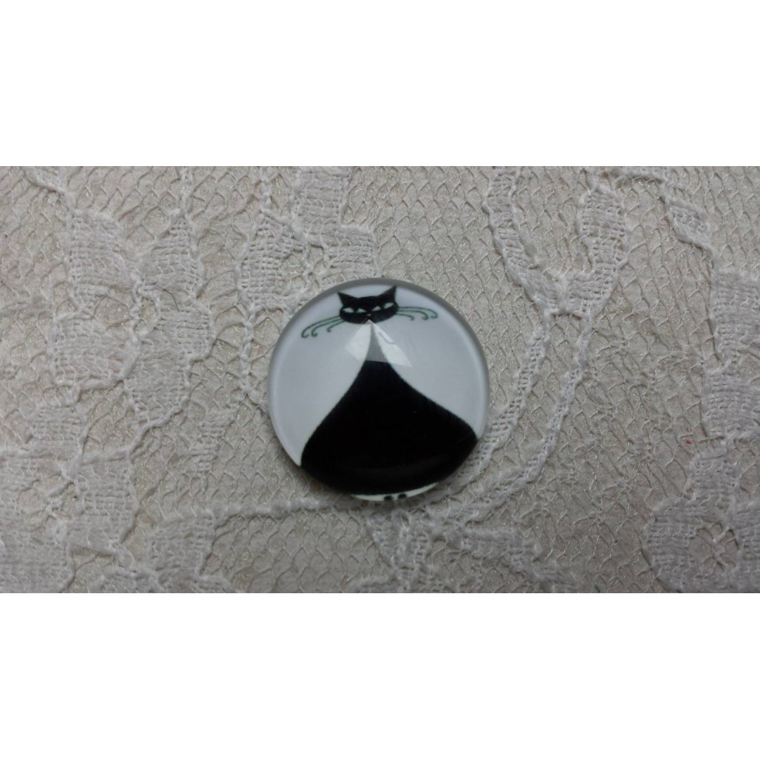 cabochão de vidro redondo 25mm cat 010 