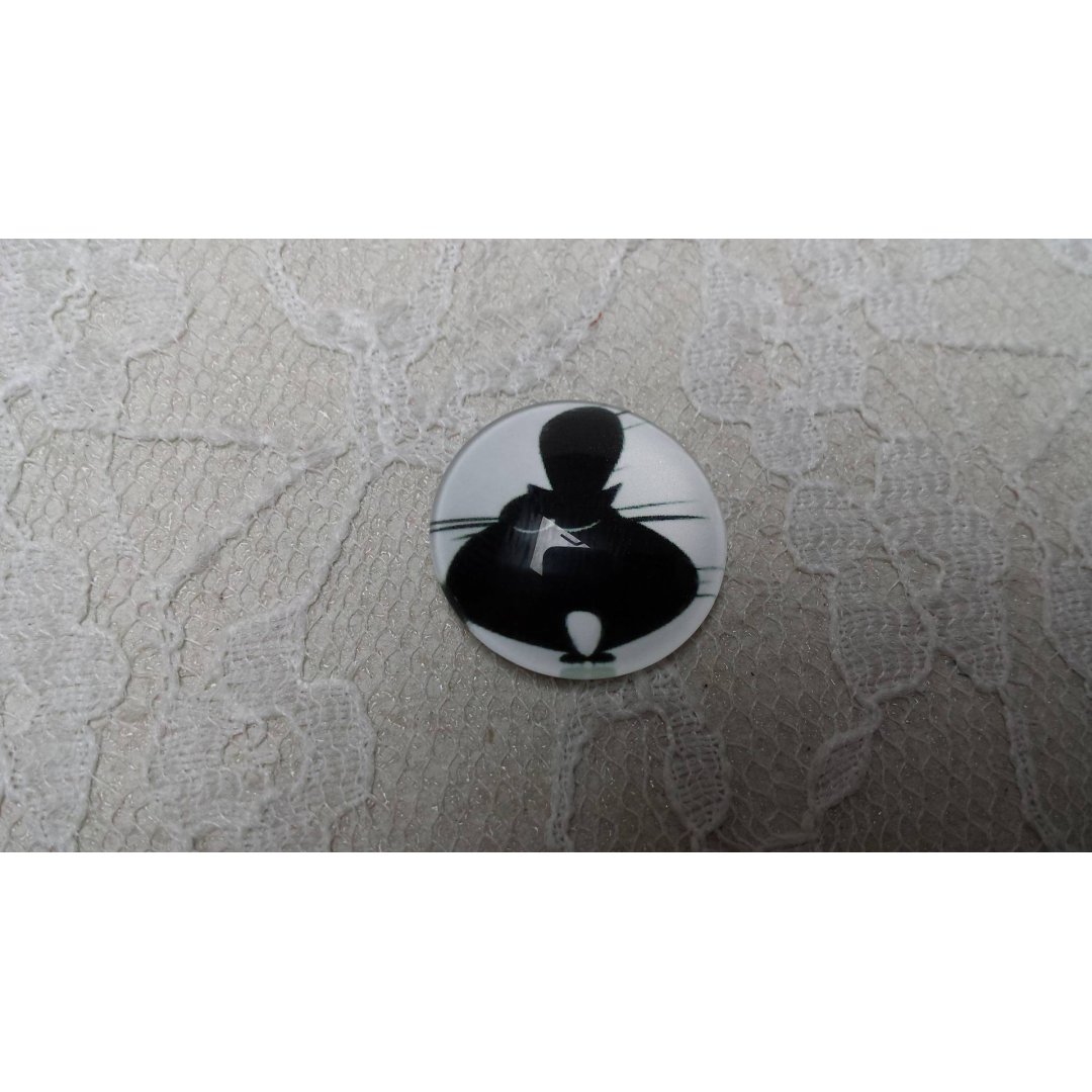 cabochão de vidro redondo 25mm cat 009 