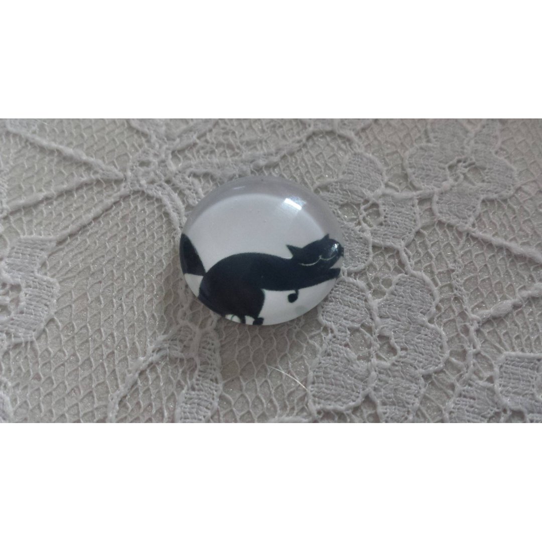 cabochão de vidro redondo 25mm cat 003 