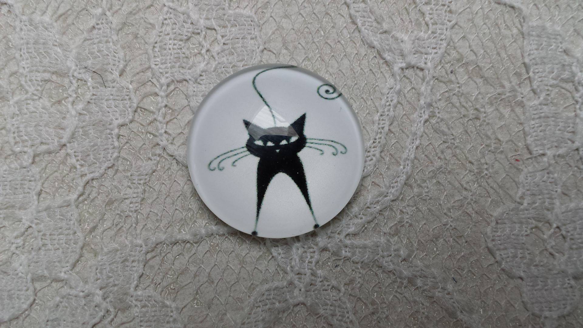 cabochão de vidro redondo 20mm cat 018 