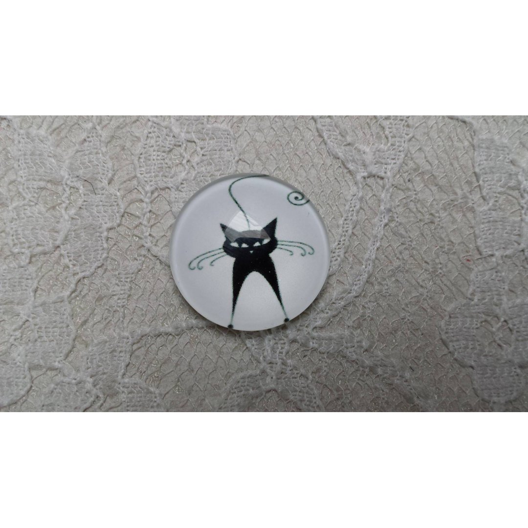 cabochão de vidro redondo 20mm cat 018 
