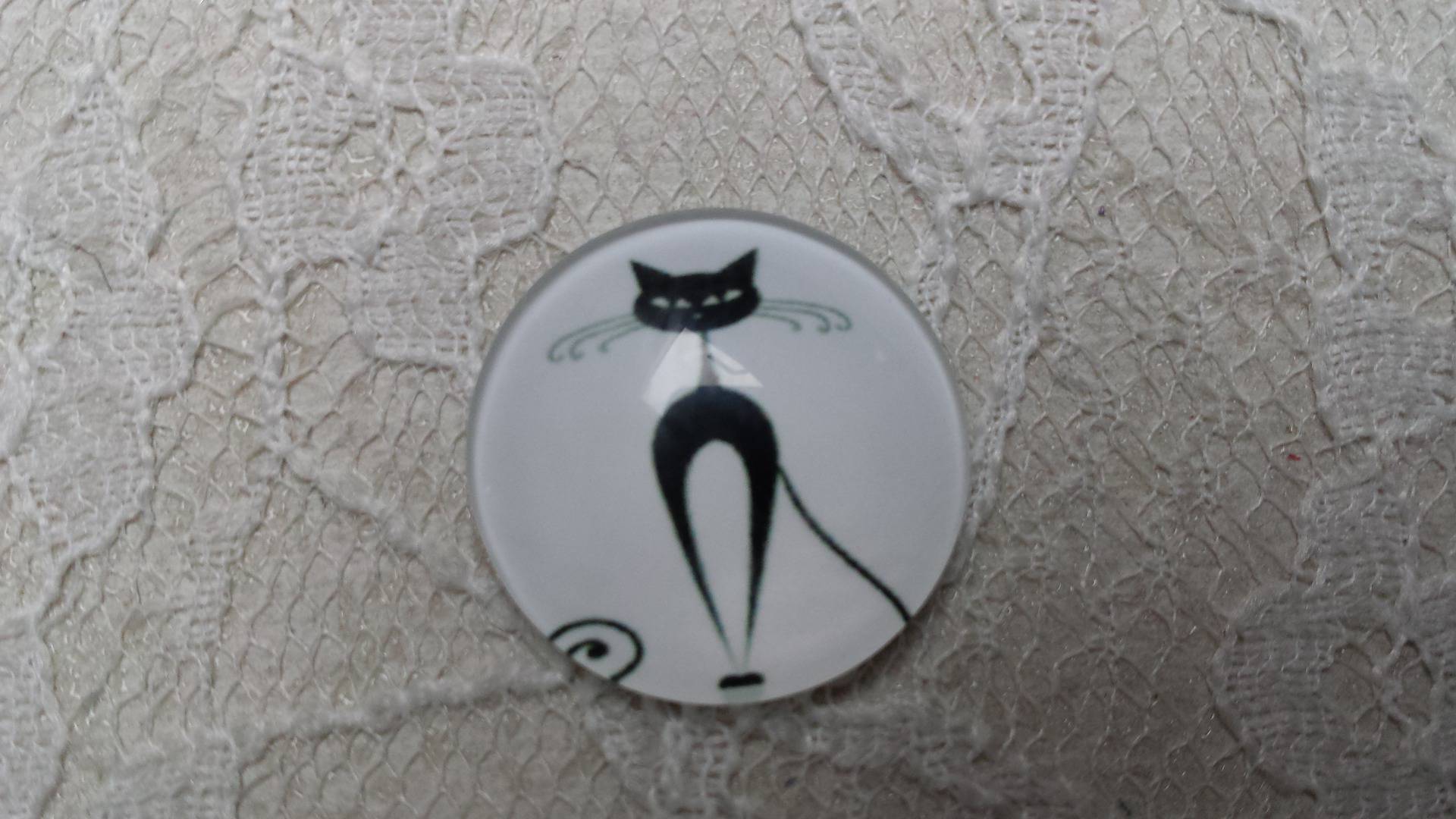 cabochão de vidro redondo 20mm cat 016 