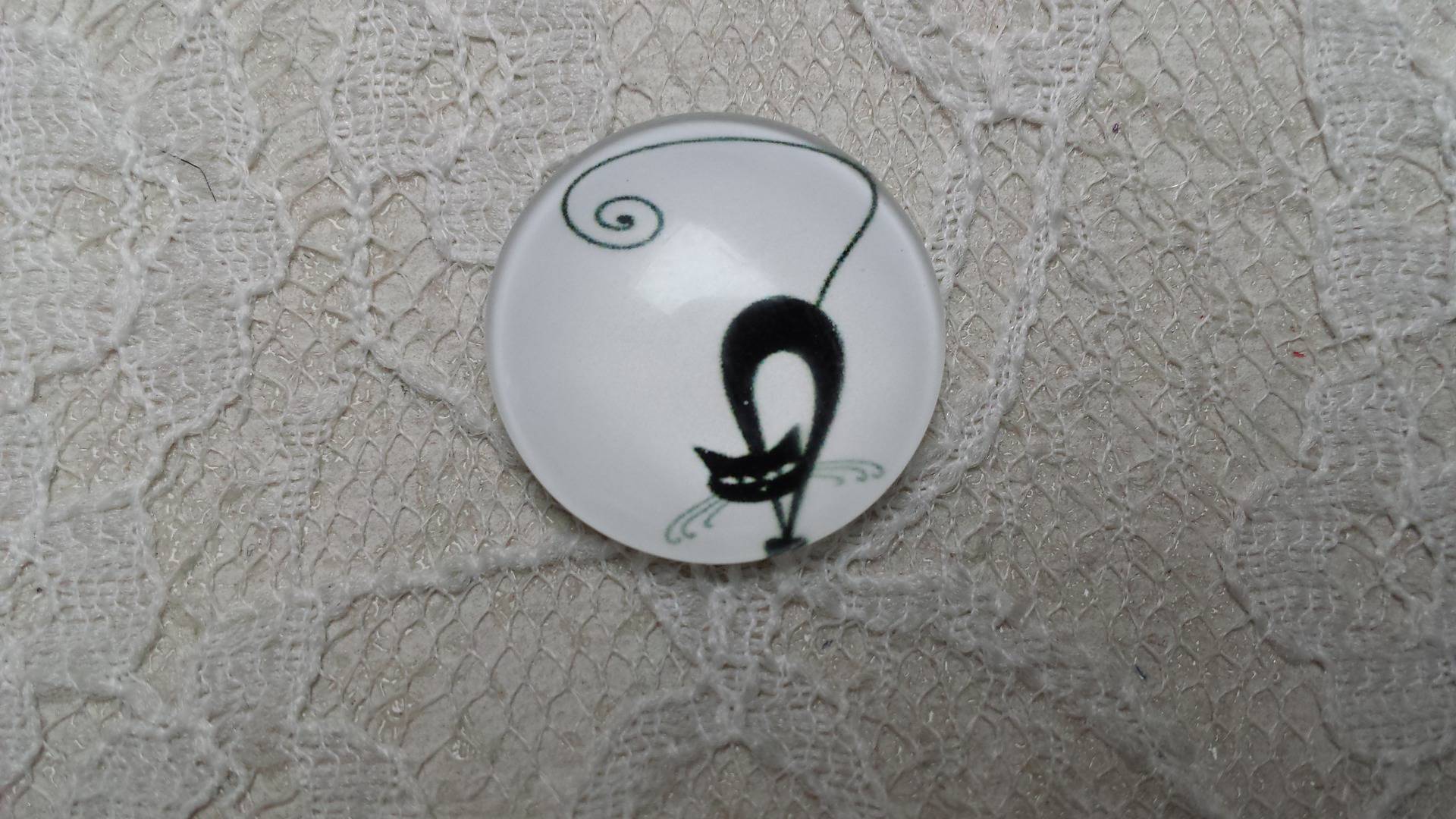 cabochão de vidro redondo 20mm cat 015 