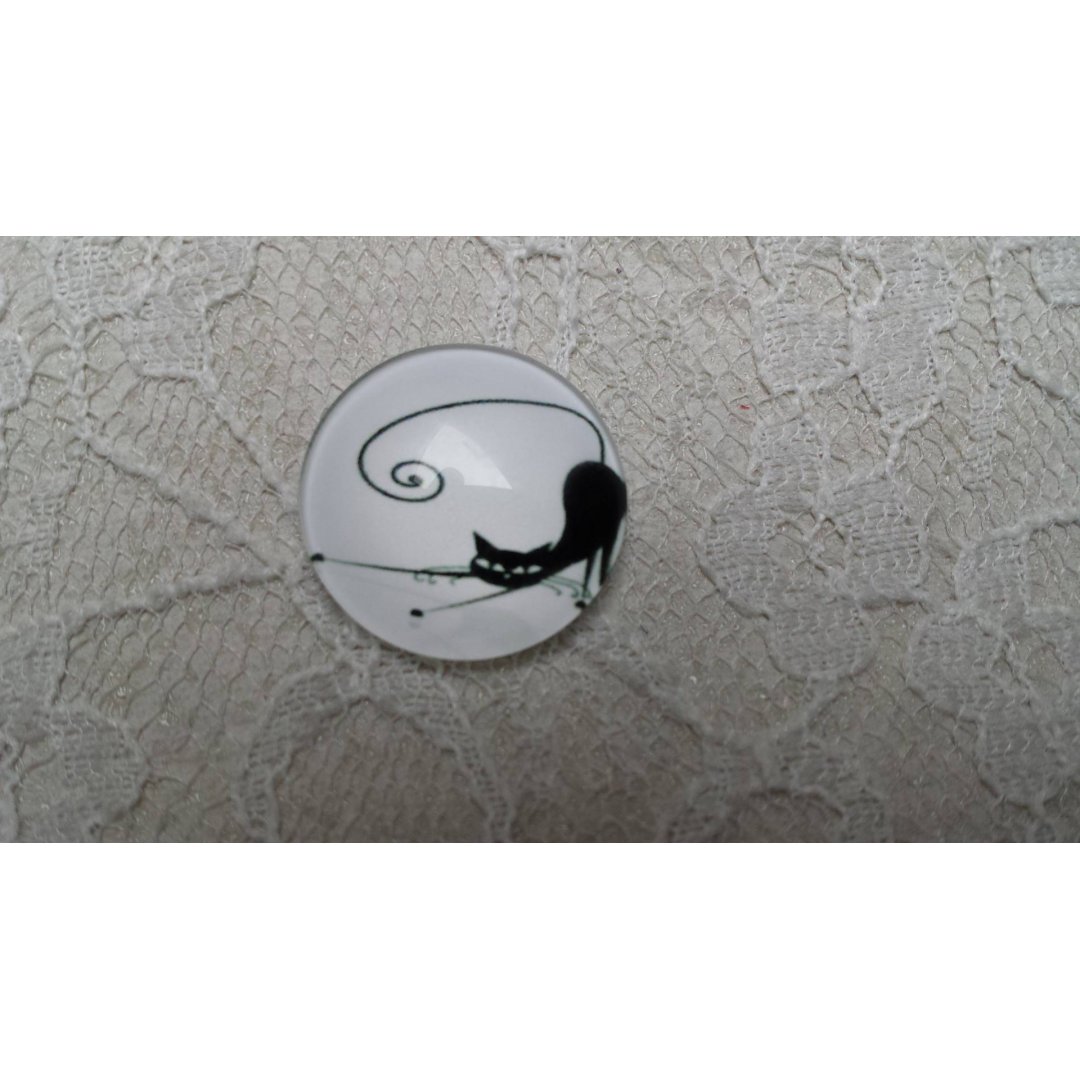 cabochão de vidro redondo 20mm cat 014 