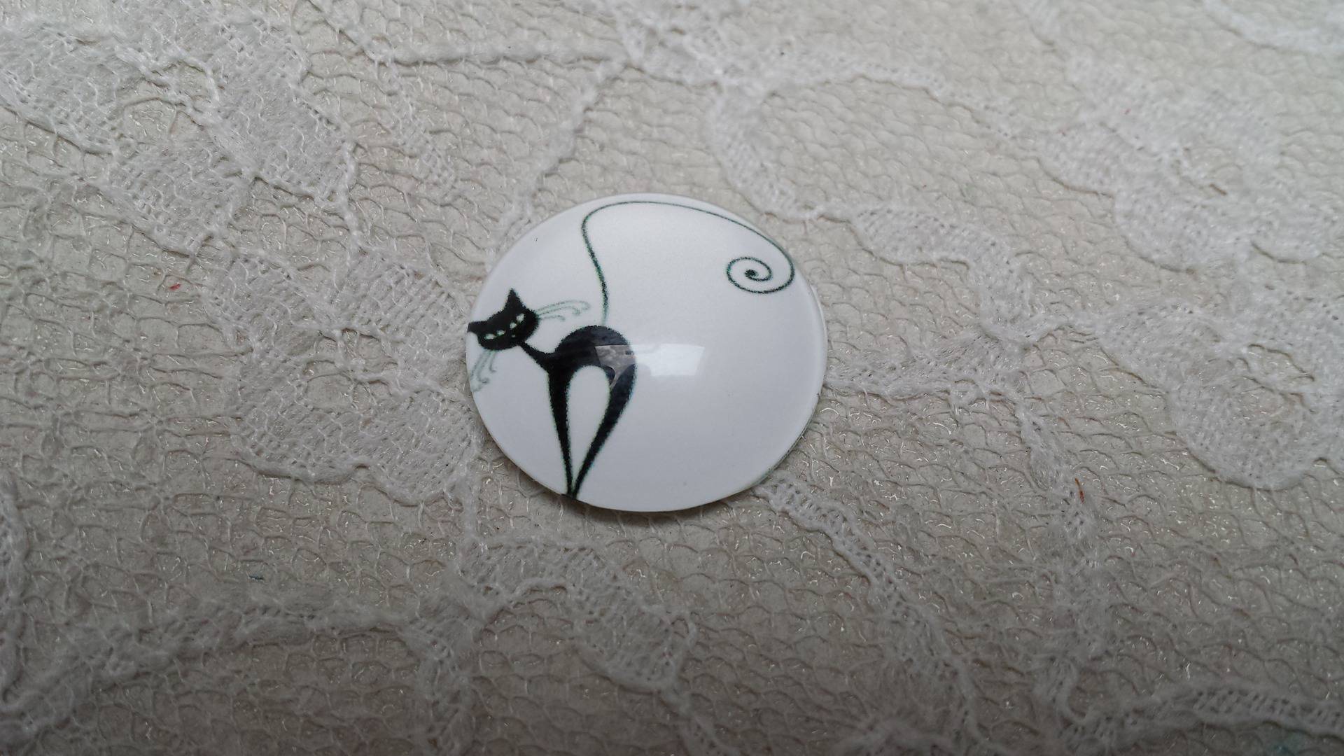 cabochão de vidro redondo 20mm cat 006 