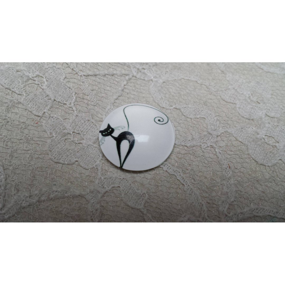 cabochão de vidro redondo 20mm cat 006 