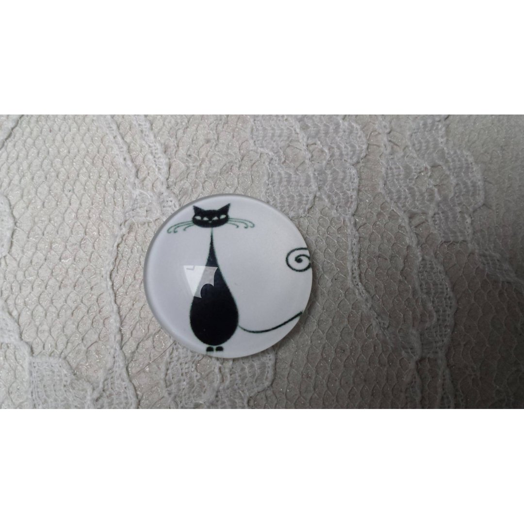 Cabochão de vidro redondo 20mm cat 005 