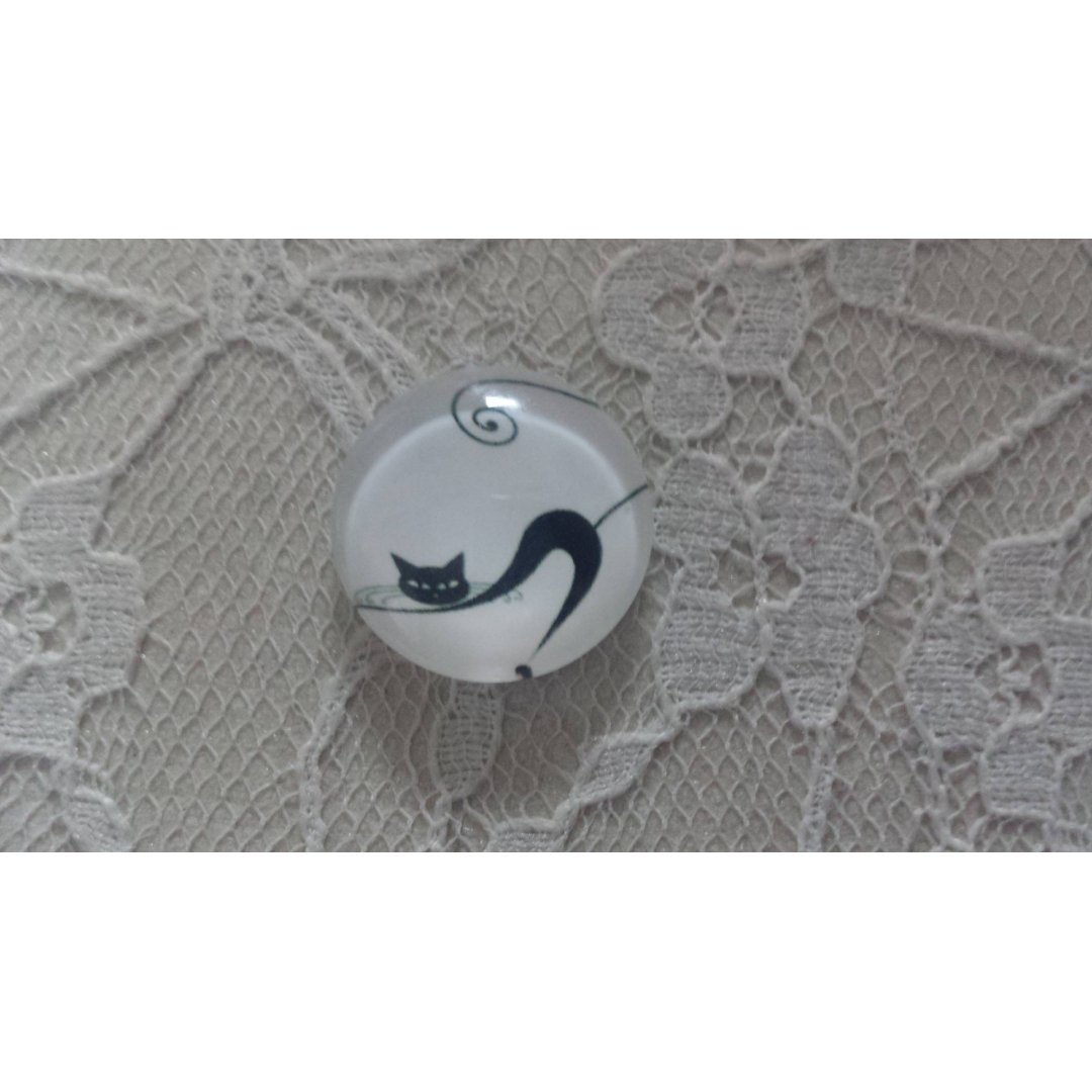 cabochão de vidro redondo 20mm cat 001 