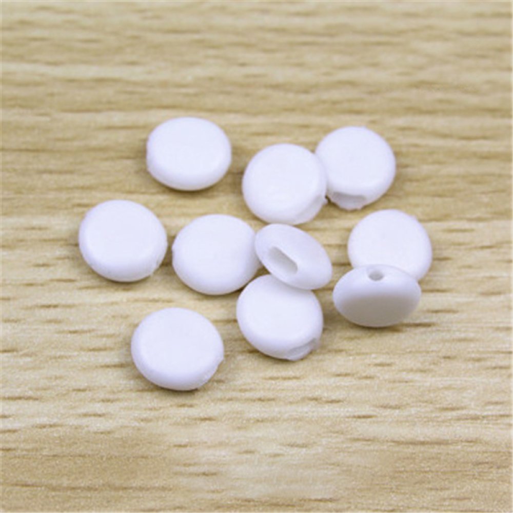 kit 20 elásticos com cordão branco e fivela ajustável para máscara...