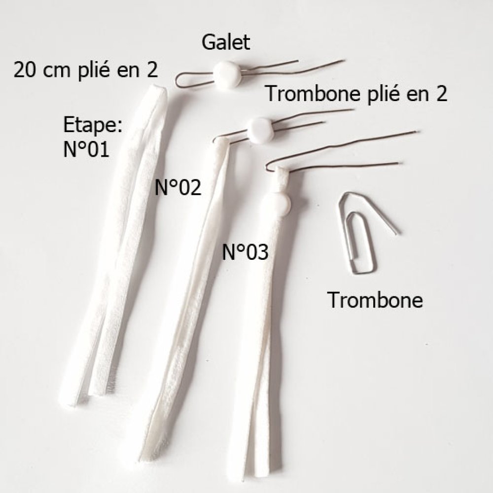 kit 20 elásticos com cordão branco e fivela ajustável para máscara...