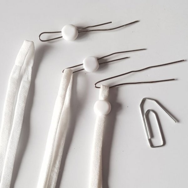 kit 20 el&aacute;sticos com cord&atilde;o branco e fivela ajust&aacute;vel para m&aacute;scara...