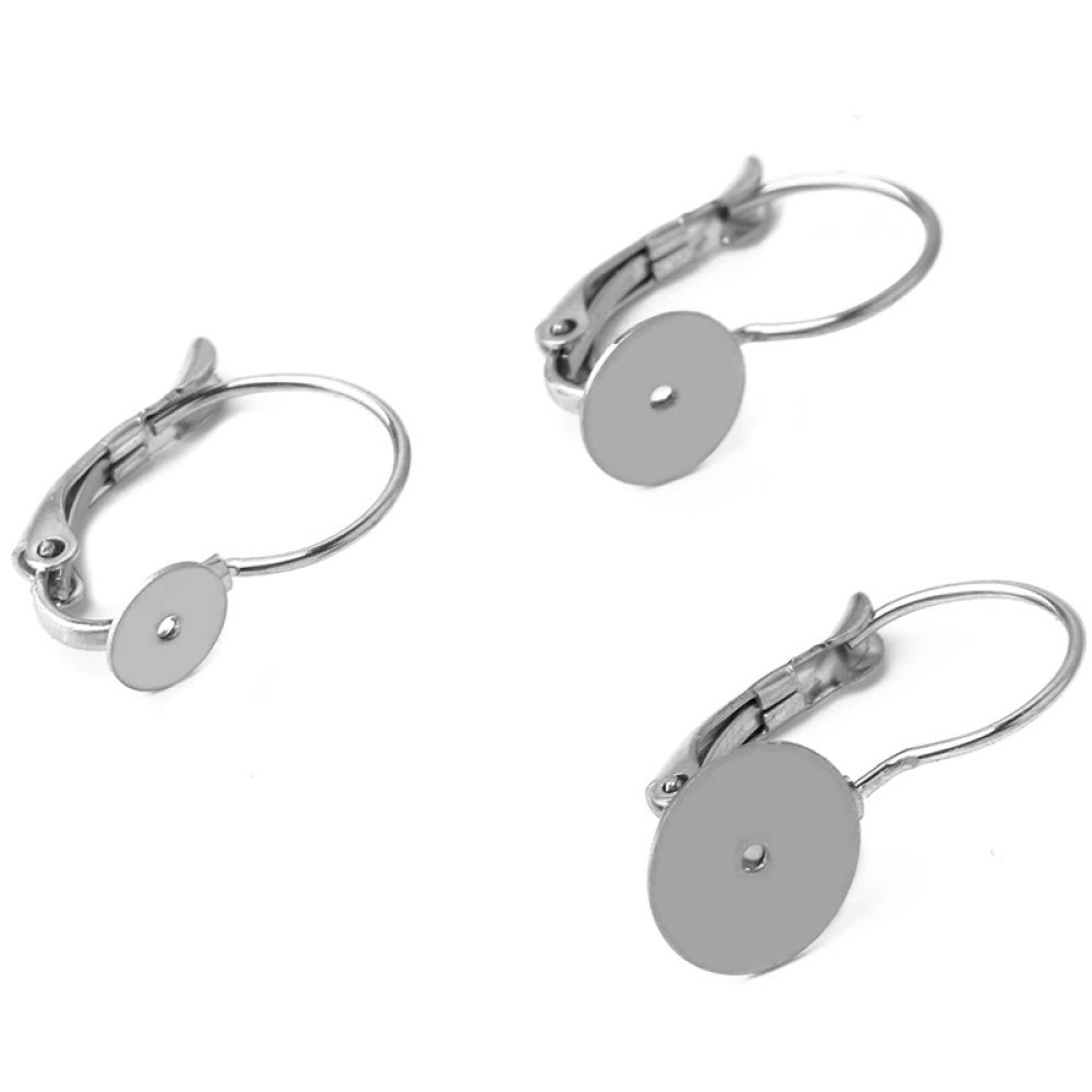 suporte para brincos em aço inoxidável 10 mm N°08
