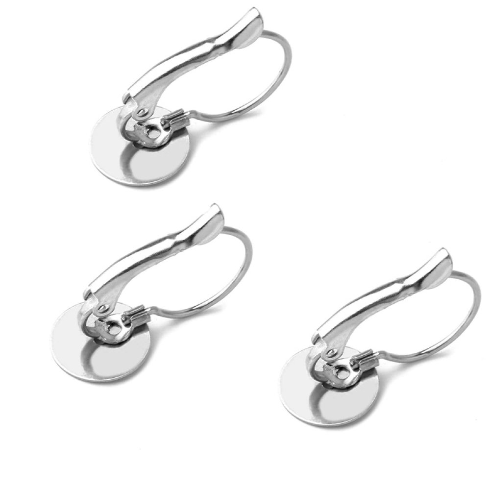 suporte para brincos em aço inoxidável 10 mm N°08