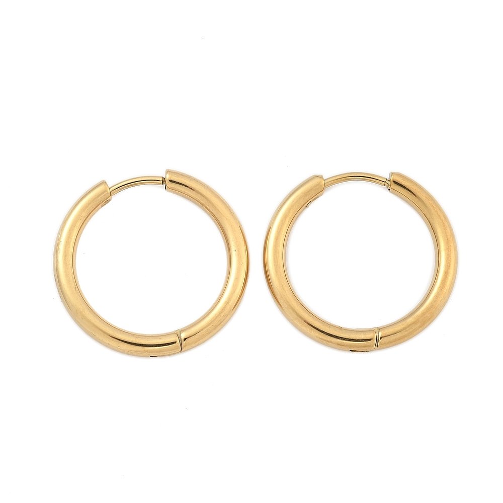 Support Boucle d'oreille Créole Huggie Acier Inoxydable N°04-23 mm 02