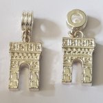 Pendente Arco do Triunfo com banho de prata