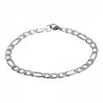 Bracelete N°02 em aço inoxidável 304, 21 cm