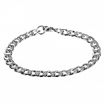 Pulseira N°03 em aço inoxidável 304, 21 cm