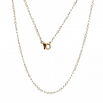 Colar N°07 em aço inoxidável, 45 cm (18')