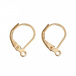 Suporte para brincos Dormeuse N°16 Banhado a ouro 14K