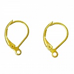 Suporte para brincos Dormeuse N°17 banhado a ouro 18K
