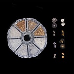 Lote de 400 pontas N°02 mistas (200 pares) para brincos.