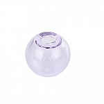 10 bolas de vidro redondas de 12 mm Roxo para encher