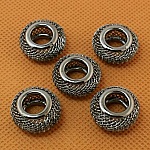 Conjunto de 4 peças de contas Gunmetal