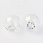 Bolas de vidro redondas 10mm 50 peças para encher