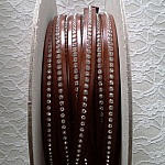 Bruno 10 mm de fio de couro Swarovski por 20 cm