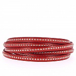 Bola de couro cáqui 06 mm com corrente de bola sem níquel por 20 cm