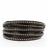 Bola de couro Testa Moro 06 mm com corrente de bola sem níquel por 20 cm