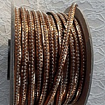 Bola de espelho Antic em pele de 06 mm com corrente de bola sem níquel por 20 cm