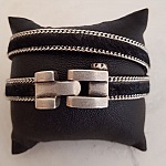 Fecho de gancho Zamak para couro 10 mm